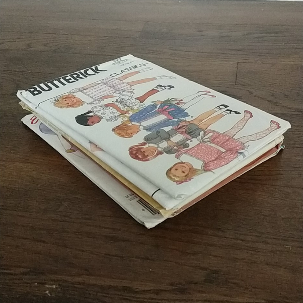 Lot of 5 Vintage Sew Patterns Sizes 2,3,4